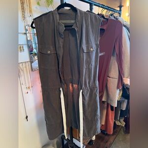 Enza Costa Drawstring Sleeveless Vest